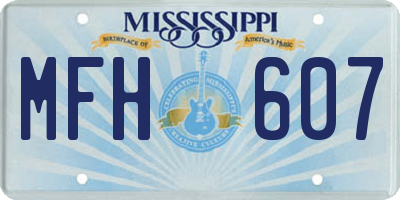 MS license plate MFH607