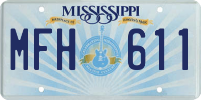 MS license plate MFH611