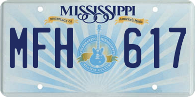 MS license plate MFH617