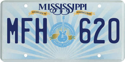 MS license plate MFH620