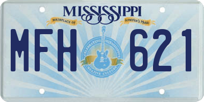 MS license plate MFH621