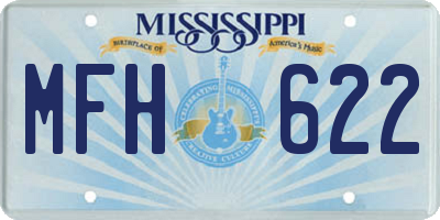 MS license plate MFH622