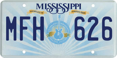 MS license plate MFH626