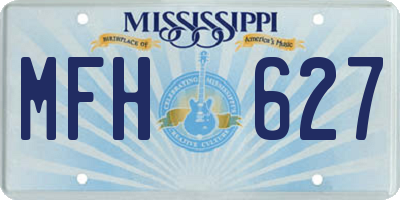 MS license plate MFH627