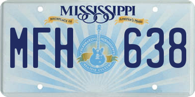 MS license plate MFH638