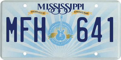 MS license plate MFH641