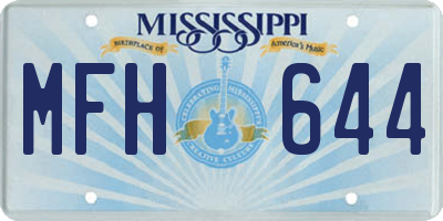 MS license plate MFH644