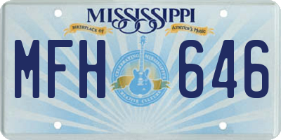 MS license plate MFH646