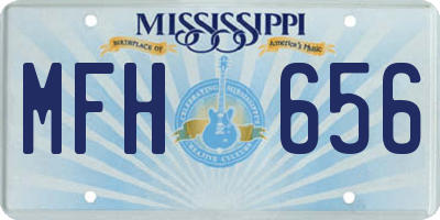 MS license plate MFH656