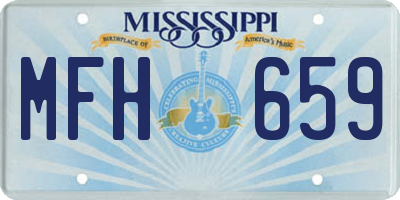MS license plate MFH659