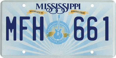 MS license plate MFH661