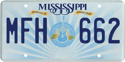 MS license plate MFH662