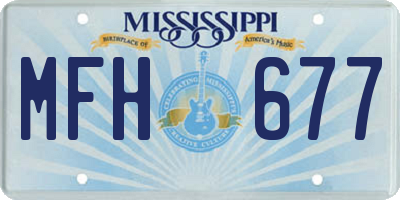 MS license plate MFH677
