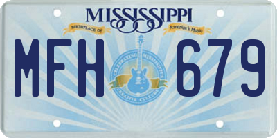 MS license plate MFH679