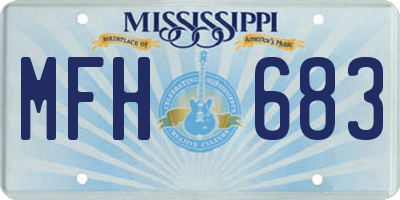 MS license plate MFH683