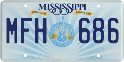 MS license plate MFH686
