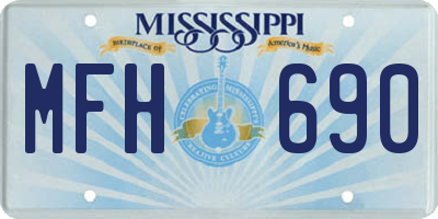 MS license plate MFH690