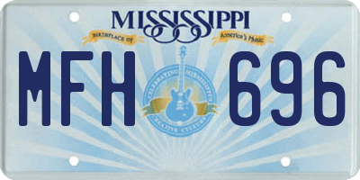 MS license plate MFH696