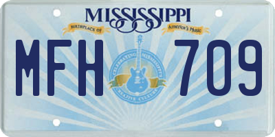 MS license plate MFH709