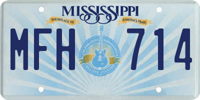 MS license plate MFH714