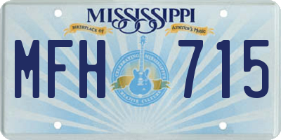 MS license plate MFH715