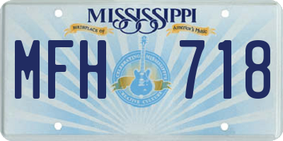 MS license plate MFH718