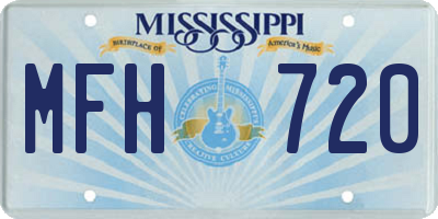 MS license plate MFH720