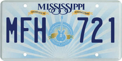 MS license plate MFH721