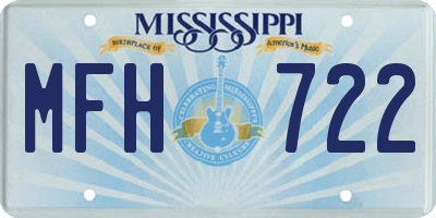 MS license plate MFH722