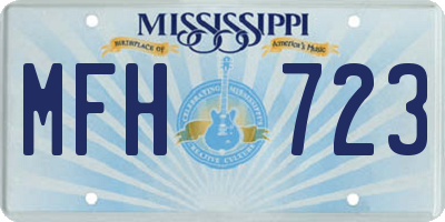 MS license plate MFH723