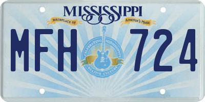 MS license plate MFH724