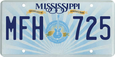 MS license plate MFH725