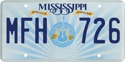 MS license plate MFH726