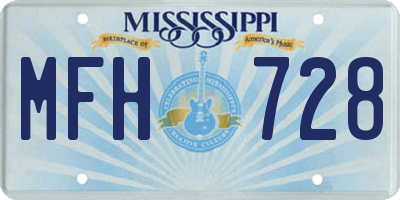 MS license plate MFH728