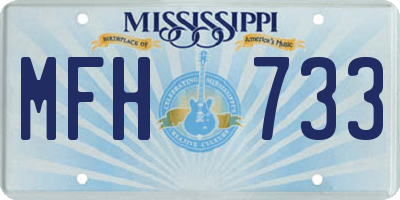 MS license plate MFH733