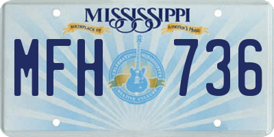 MS license plate MFH736