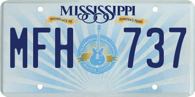 MS license plate MFH737