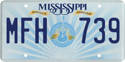MS license plate MFH739