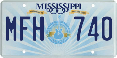 MS license plate MFH740