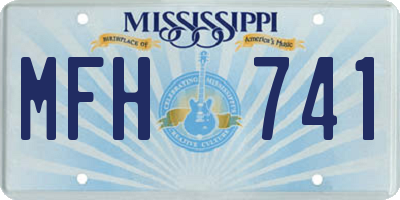 MS license plate MFH741