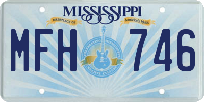 MS license plate MFH746