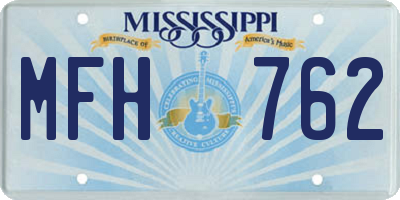 MS license plate MFH762