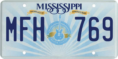 MS license plate MFH769