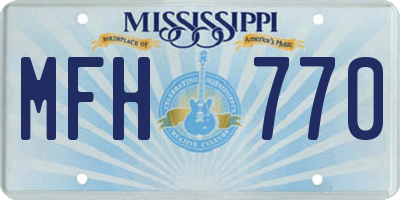 MS license plate MFH770