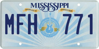 MS license plate MFH771