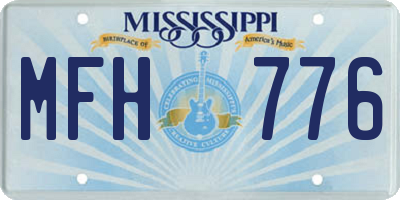 MS license plate MFH776