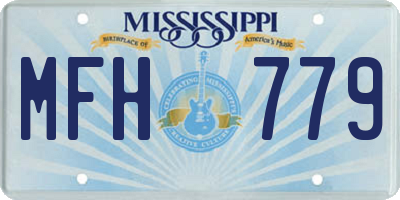 MS license plate MFH779