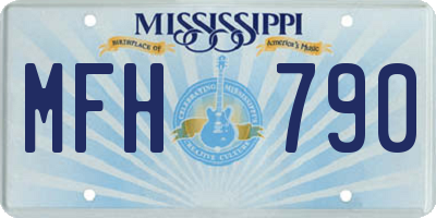 MS license plate MFH790