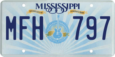 MS license plate MFH797