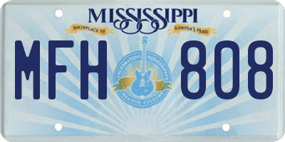 MS license plate MFH808